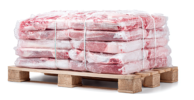 Frozen pork pallets
