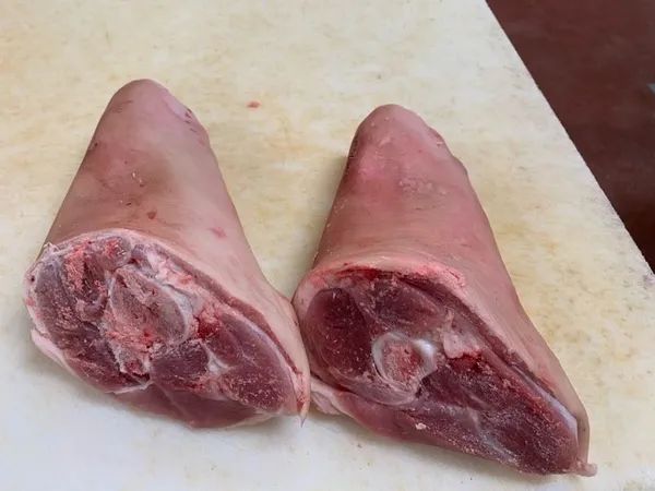 pork front shank, bone in