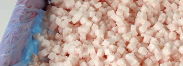 Bacon strips and bacon cubes 