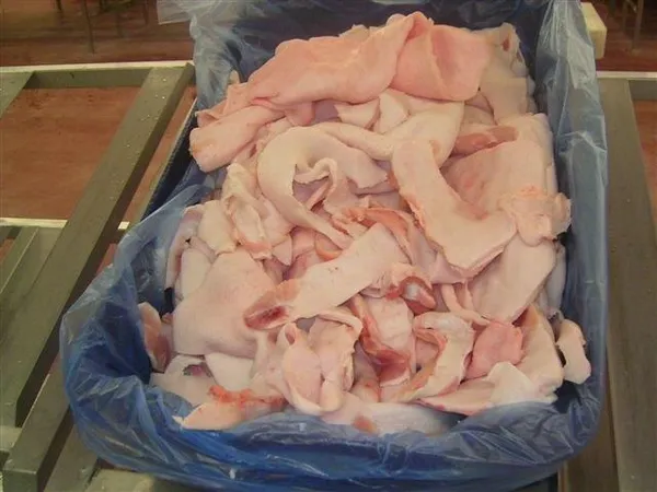 Frozen pork cutting fat, rindless PRIME QUALITY