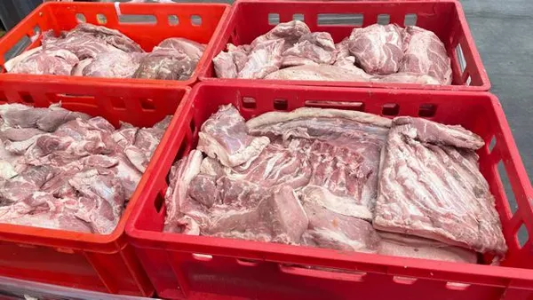 Mix of pork muscle meat cat. 3