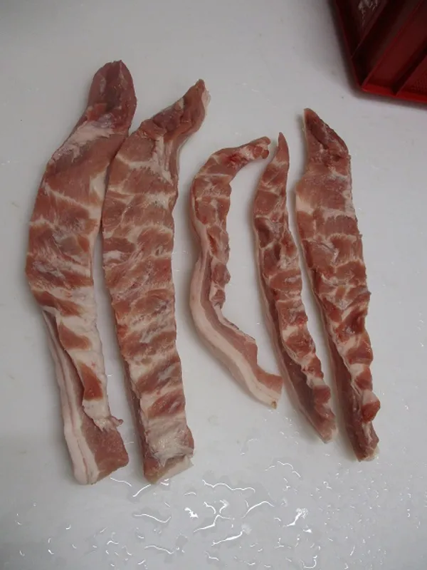 Pork belly stripes, hard side only 2