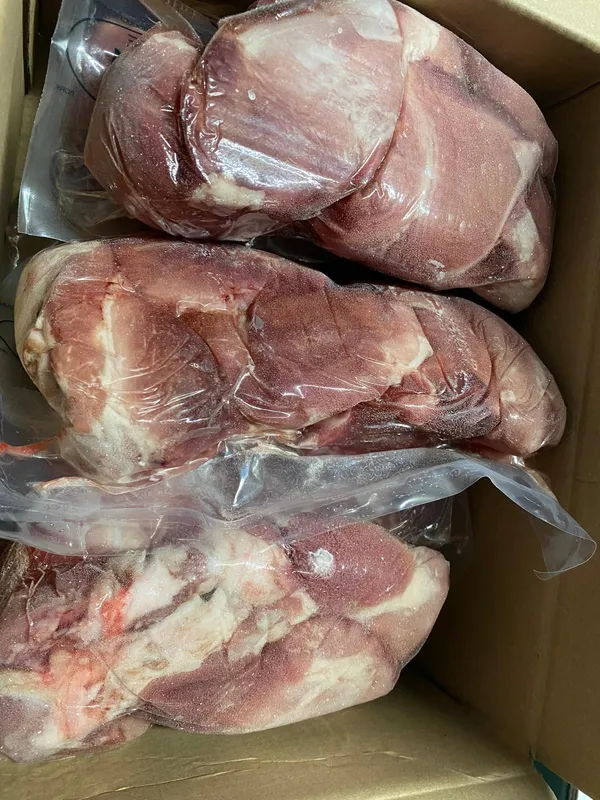 Frozen pork tip of tenderloin