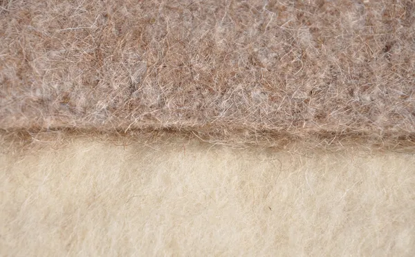 Insulated wool felt
