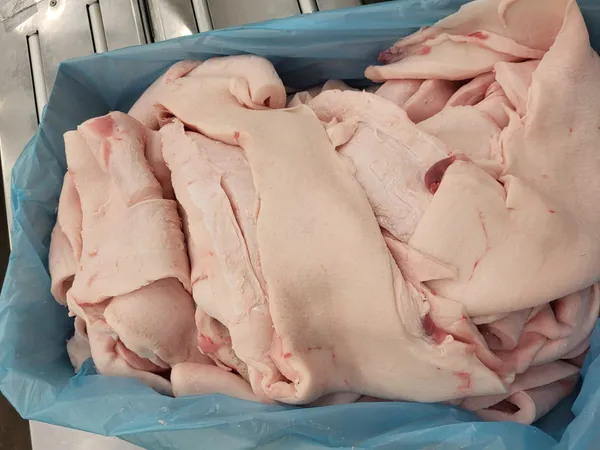 Frozen pork back fat