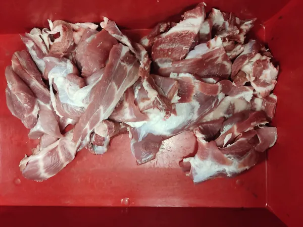 Two-piece pork loin, 80/20, bare block