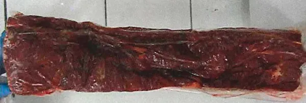 Frozen beef striploin boneless, without fat cover and intercostal muscles +3,5 kg 4