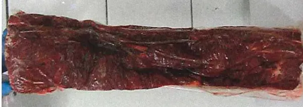 Frozen beef striploin boneless, without fat cover and intercostal muscles +2,5 kg 3