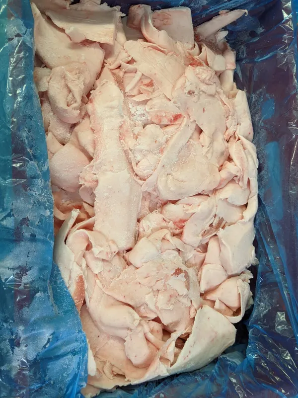 Frozen pork cutting fat