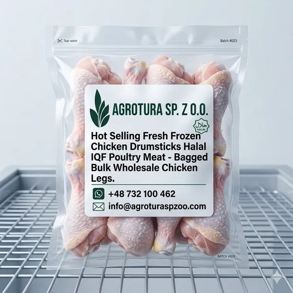 Hot Selling Fresh Frozen Chicken Drumsticks Halal IQF Poultry Meat Bagged Bulk Wholesale Chicken Legs 3