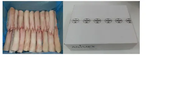 Frozen pork front feet, long cut 5