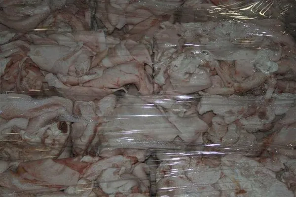 Frozen pork cutting fat