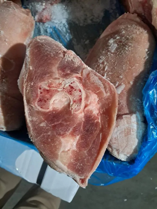Frozen pork front hock/shank meat bone in, skin on, Weight: 1.2+ kg / piece 4