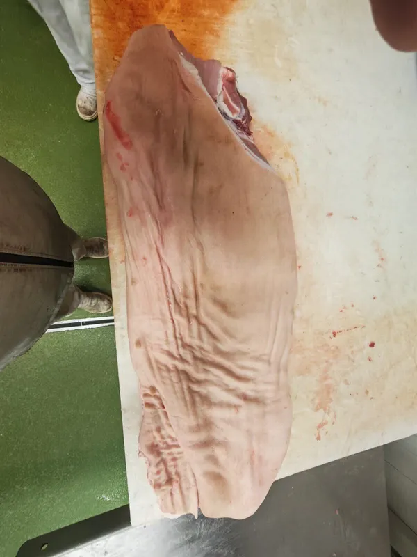 Frozen pork belly - bone in, skin on 2