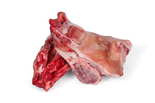 Frozen Pork half heads, without ear, without brain and jowls, cleaned with cheek meat in. 3
