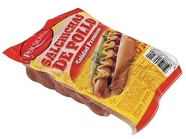 Frozen chicken halal sausages, high quality, package 340g/10pcs 3