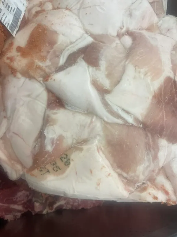 Frozen pork back fat skinless 4