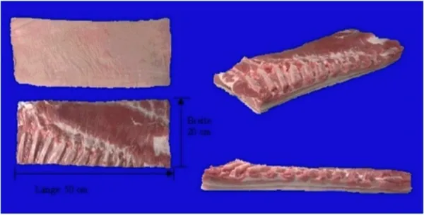 Pork belly with bone - 4.70 euro/kg