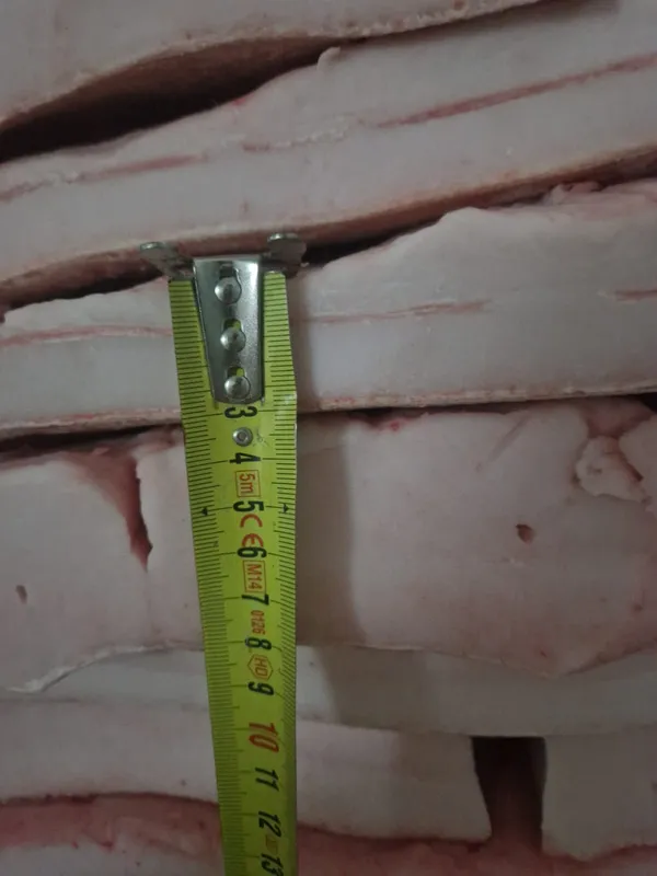 Frozen Iberian Pork Back Fat 3-4cm 3