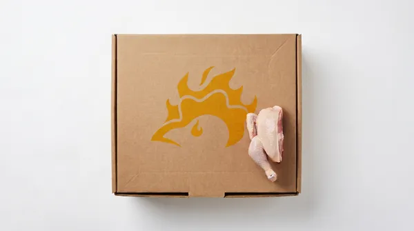 Frozen half carcasses of laying hens