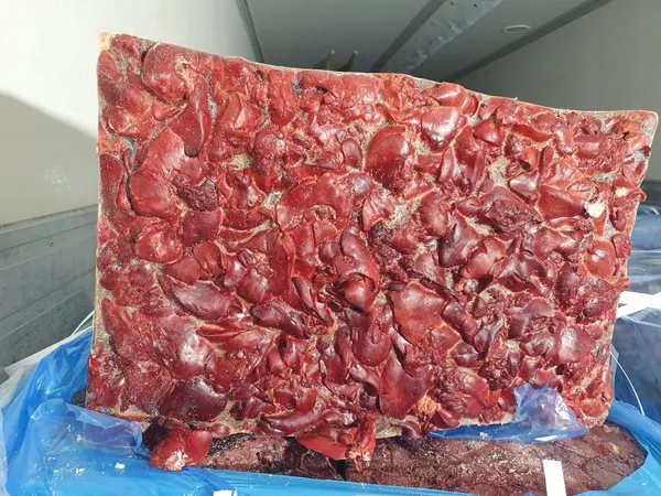 Frozen chicken liver, naked block, Poland 2