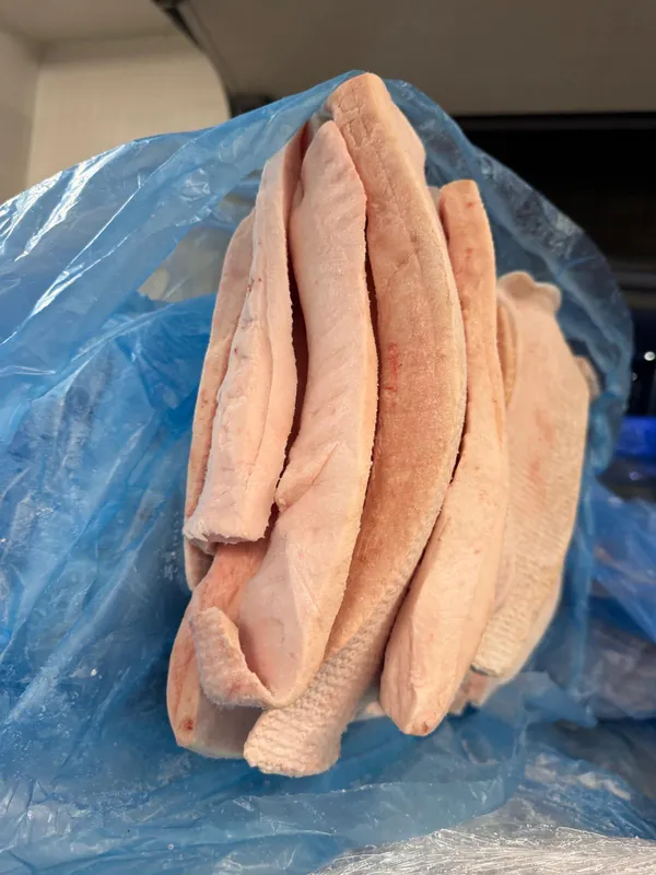 Frozen pork back fat, polyblock 2