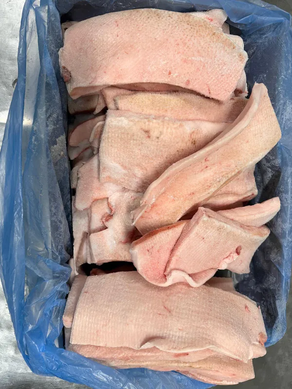 Frozen pork back fat, polyblock 3