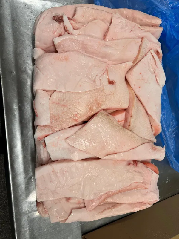 Frozen pork back fat, polyblock 4