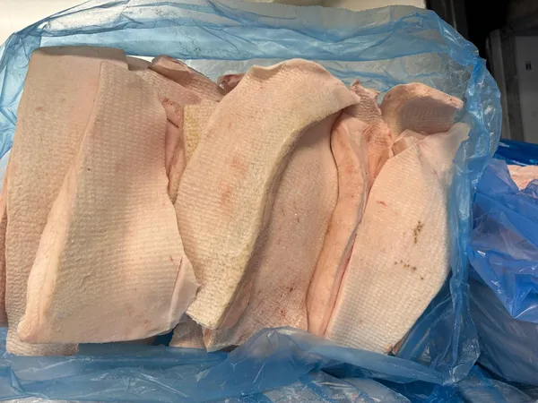 Frozen pork back fat, polyblock 6