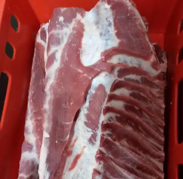 Pork bellies skin on, rind on, class E 3
