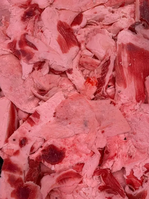 Frozen beef cutting fat 2