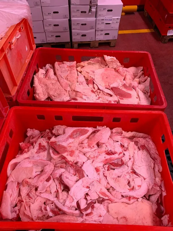 Frozen beef cutting fat 4