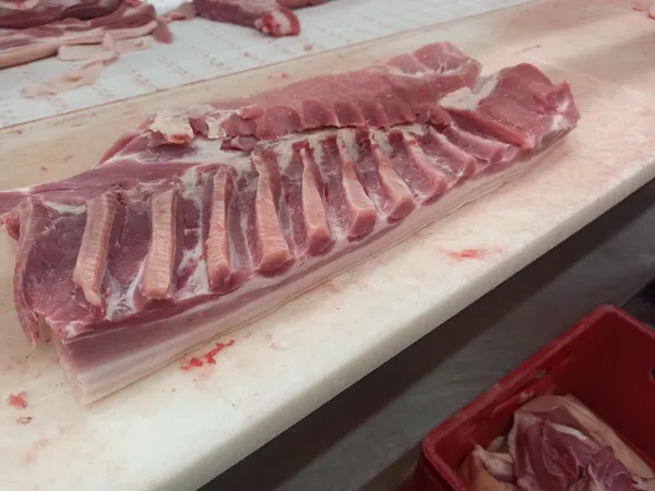 Frozen pork belly S grade 21 t