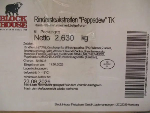 Rindersteakstreifen "Peppadew" 2
