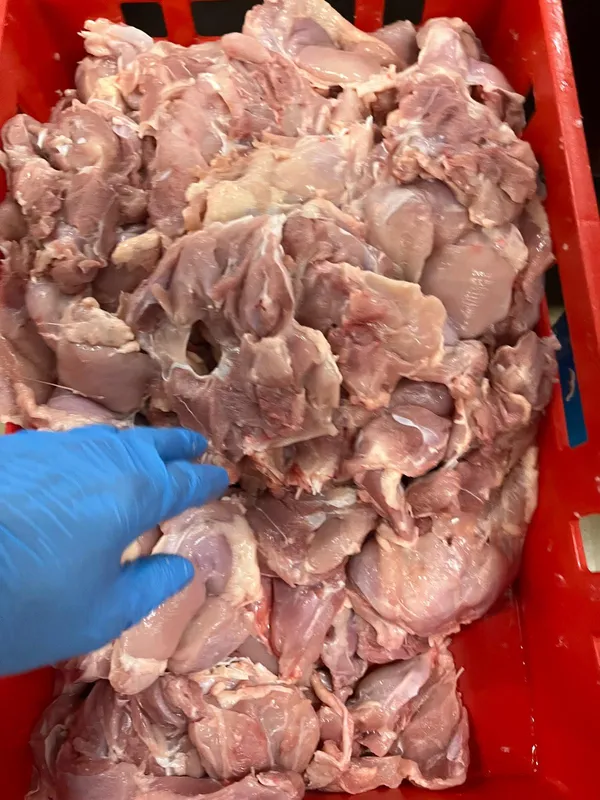 Frozen chicken leg meat skinless 3