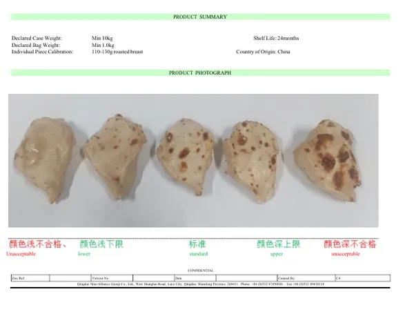 Chicken Breast Fillet Roasted 110-130g, down priced