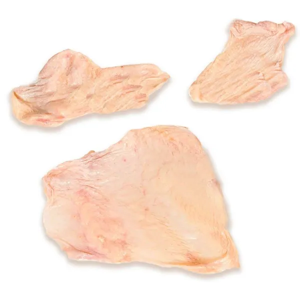 Frozen chicken breast skin