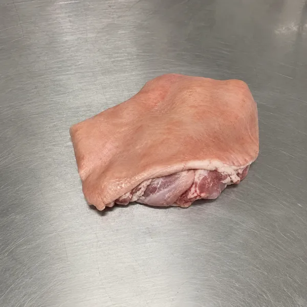 Frozen pork jowl, skin-on