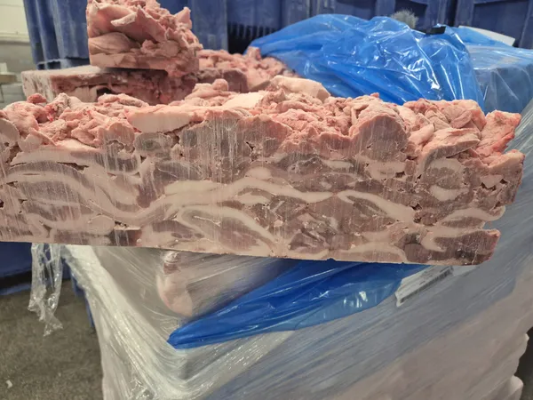 Pork frozen 80/20 naked block 2