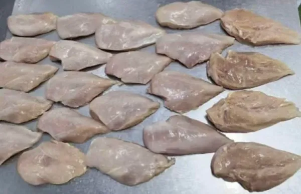 Frozen skinless boneless chicken breast