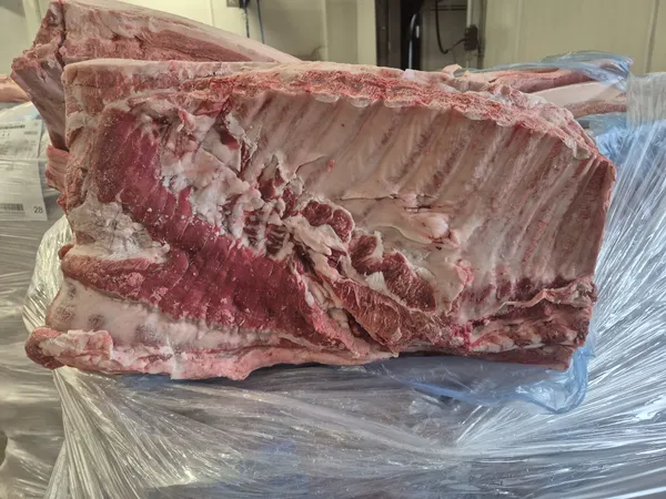Frozen pork fat belly grade B/C skin on bone in, packaging poliblock, price 1.65 EUR, EXW, origin Poland. 7