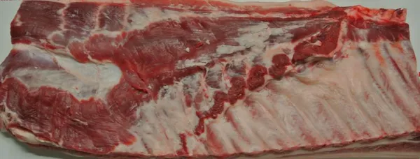 Frozen pork belly, rind-on, bone-in, Germany