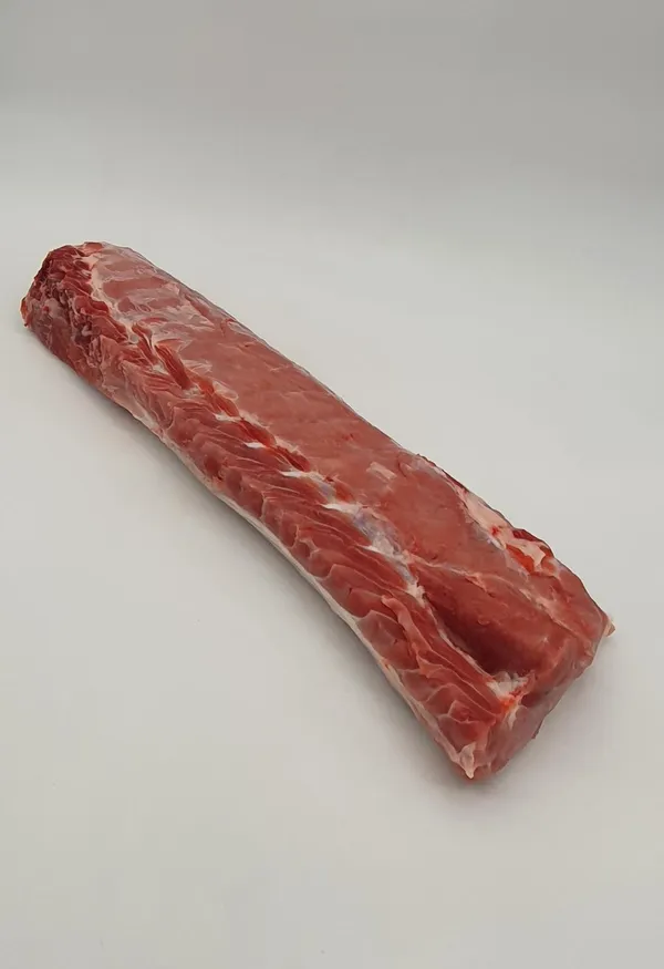 Pork striploin silver skin off, chain off 2