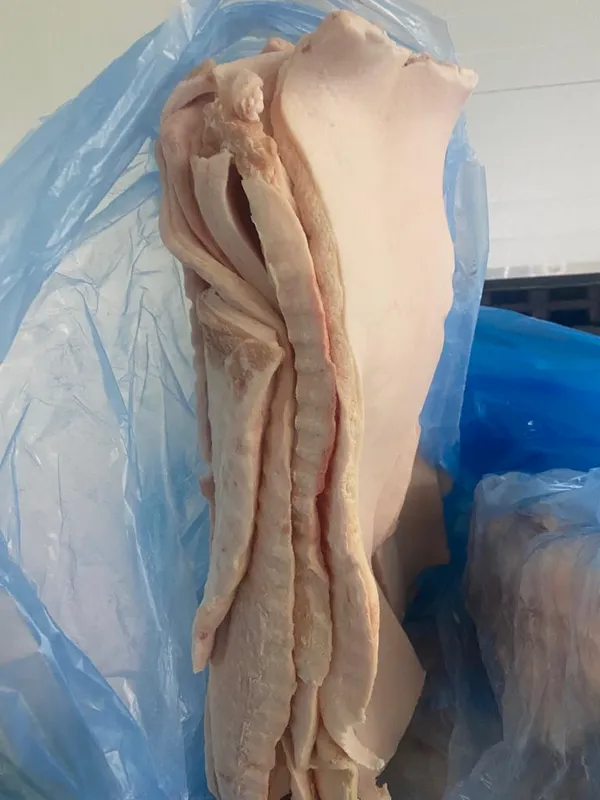 Frozen pork back fat 2