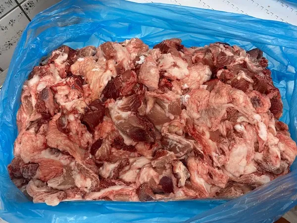 Frozen pork trimmings, 70/30 3