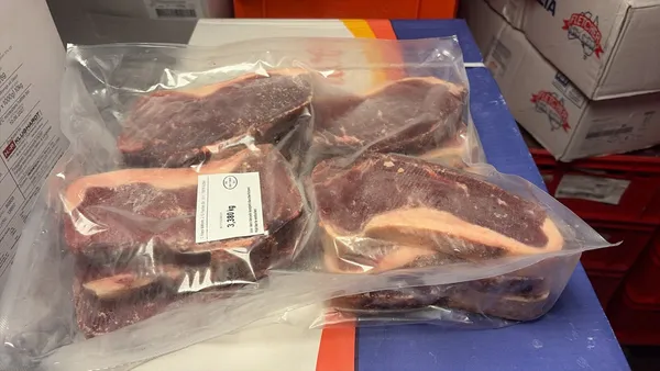 frozen brasil striploin cut to about 280-320g each, 12 pieces per bag 2