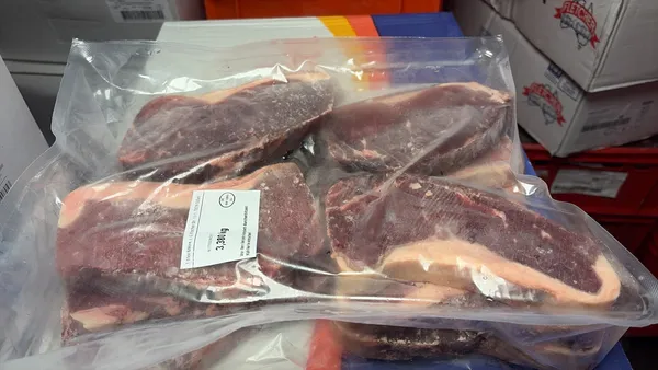 frozen brasil striploin cut to about 280-320g each, 12 pieces per bag 3