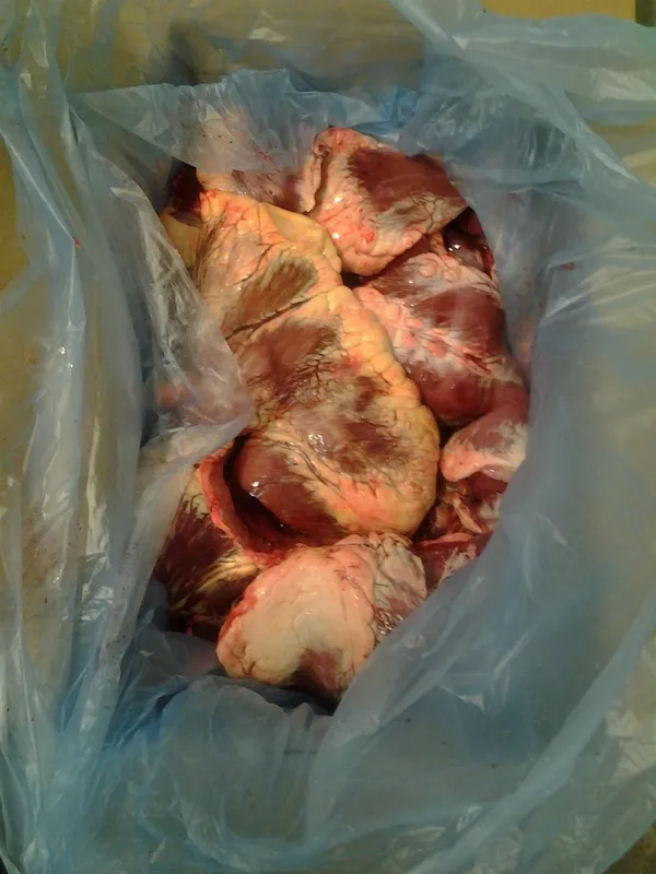 Frozen beef heart, Sweden 2