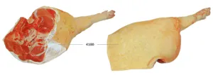 Ham with knuckle, leg, and skin