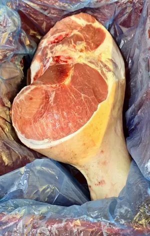 Pork ham bone-in, skin-on
